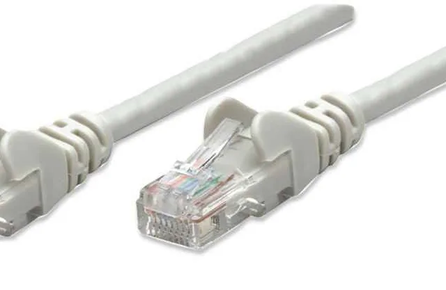 Intellinet Network Patch Cable, Cat6, 1m, Grey, CCA, U/UTP, PVC, RJ45, Gold Plated Contacts, Snagless, Booted, Lifetime Warranty