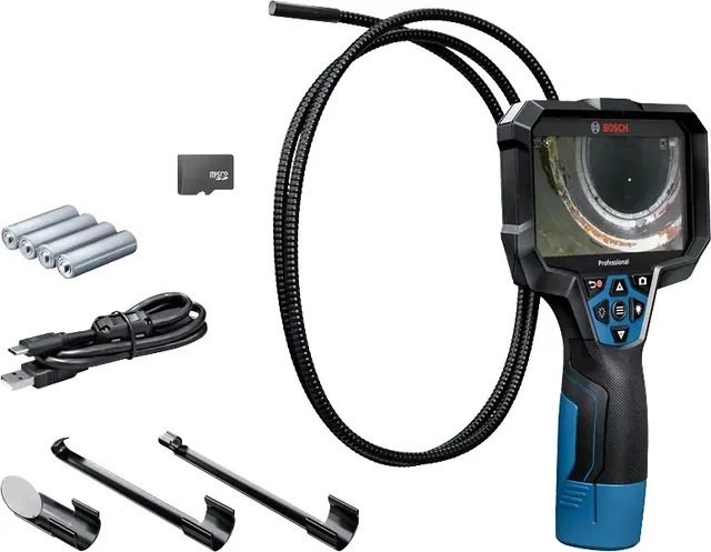 Bosch GIC 12V-5-27 C PROFESSIONAL industrial inspection camera 8.3 mm Flexible-Obedient probe IP67, IP54