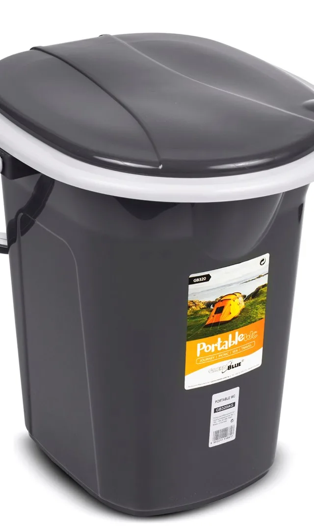 GreenBlue GB320 Portable Camping Toilet WC Bucket 19L Capacity With Handle