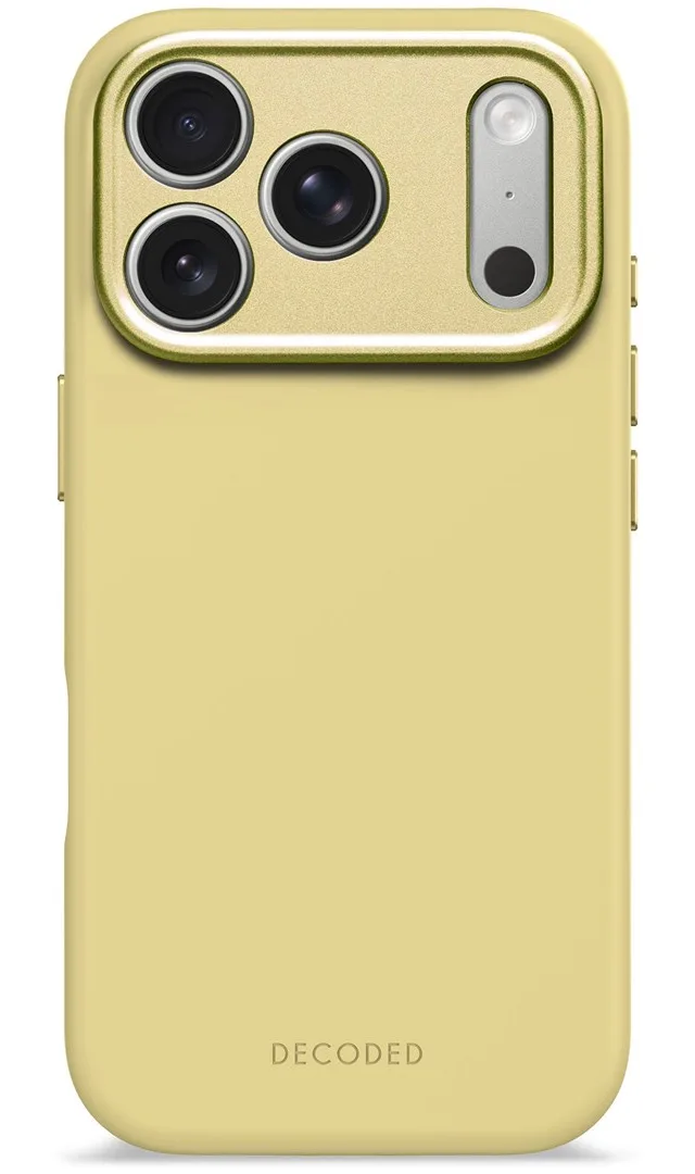 Decoded Silicone Backcover Apple iPhone 17 Pro Yuma Yellow mobile phone case 16 cm (6.3") Cover