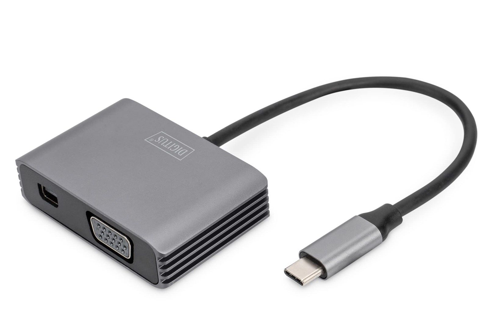 Digitus USB Type-C™ 4 K 2-in-1 Mini DisplayPort + VGA Graphics Adapter