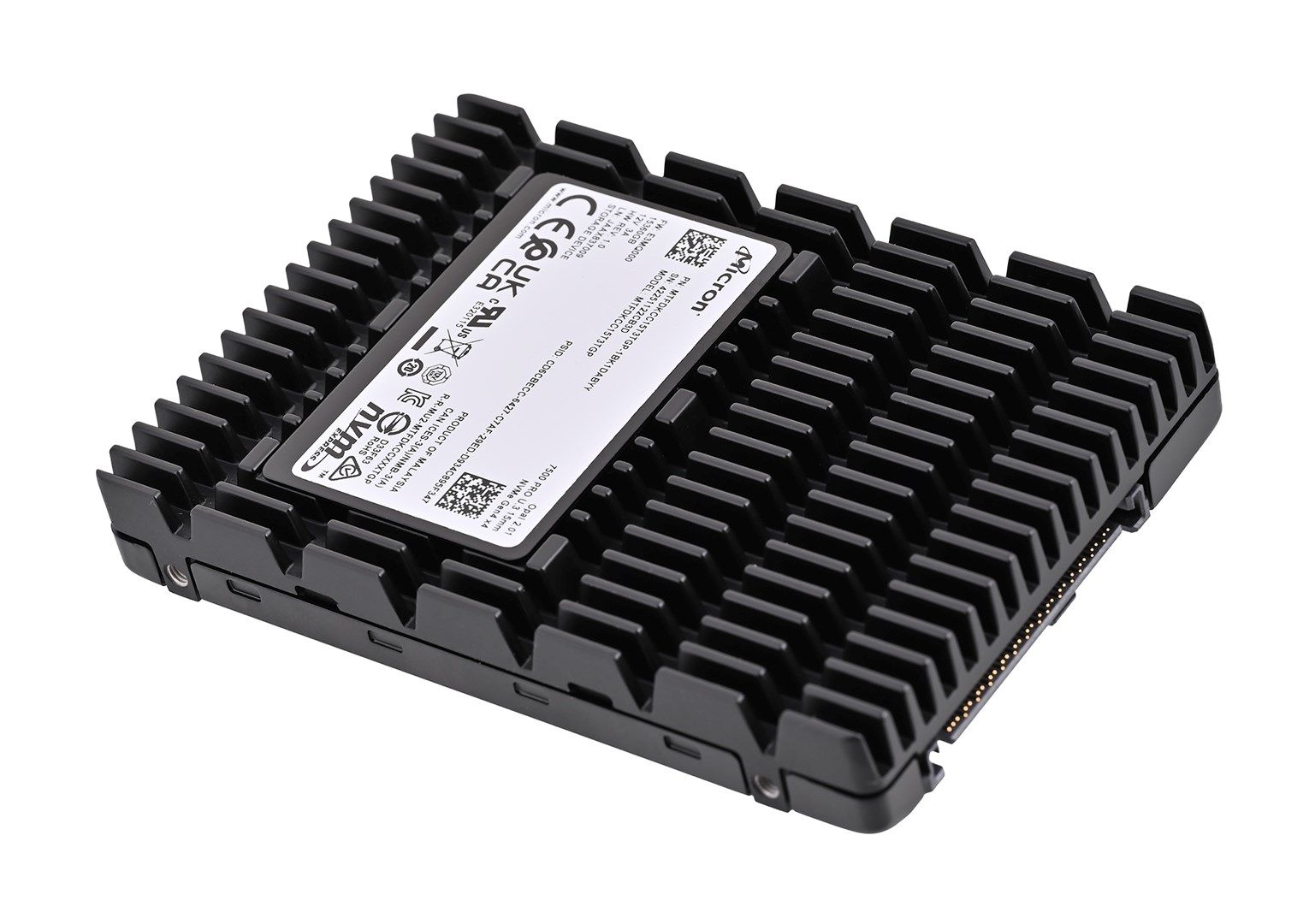 Micron 7500 PRO 15 TB U.3 PCI Express 4.0 NVMe 3D TLC NAND