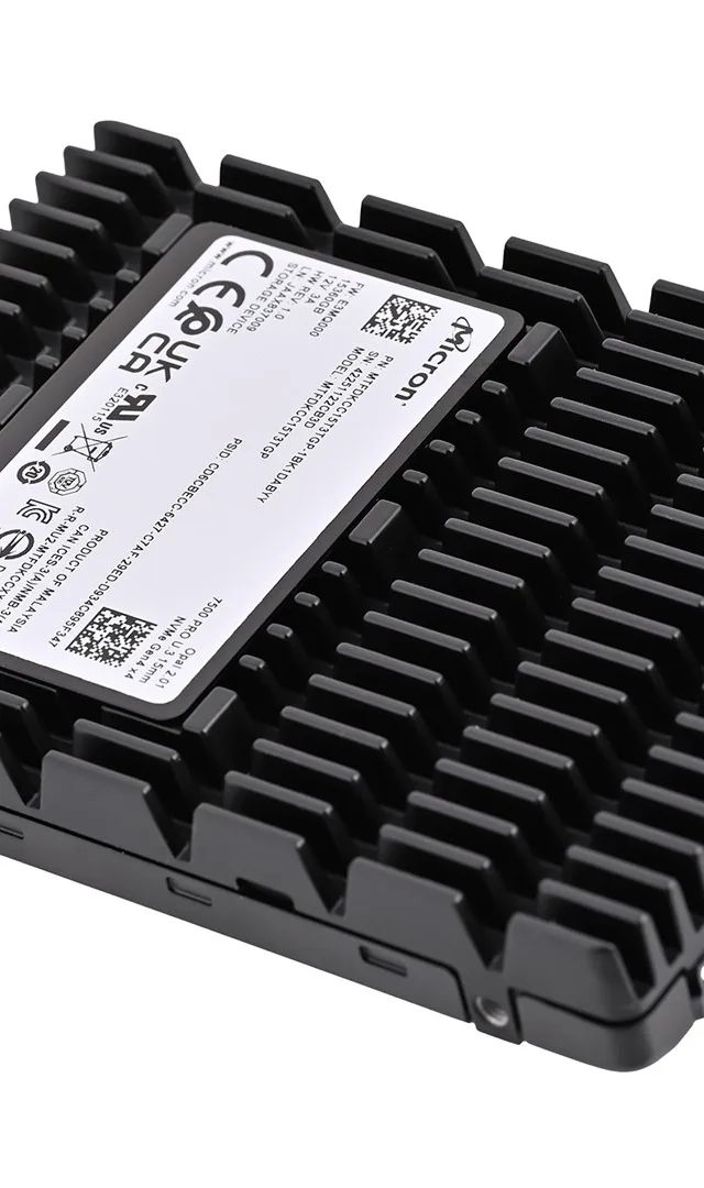 Micron 7500 PRO 15 TB U.3 PCI Express 4.0 NVMe 3D TLC NAND
