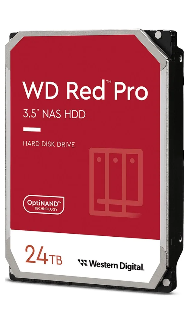 Western Digital Red Pro internal hard drive 24 TB 7200 RPM 512 MB 3.5" Serial ATA
