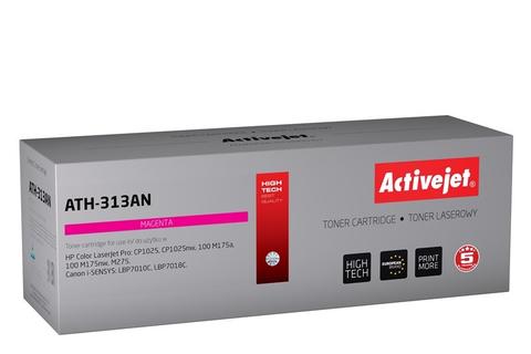 Activejet ATH-313AN toner (replacement for HP 126A CE313A, Canon CRG-729M; Premium; 1000 pages; magenta)