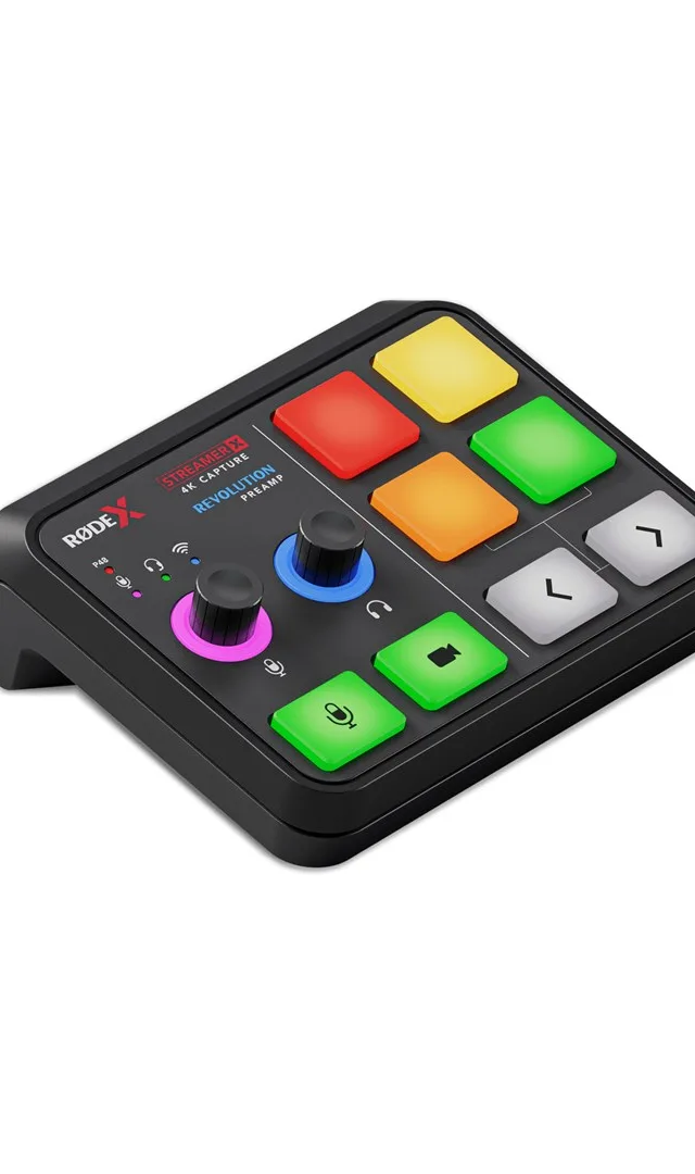 RODE RØDE Streamer X - Black - 10 Tasten - APHEX Processing RØDE Voice FX - 122 Mm - 144 Mm - 51 Mm