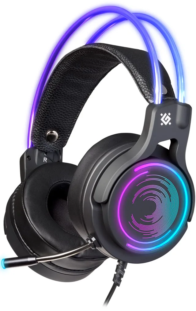 Defender COSMO PRO 7.1 VIRTUAL SOUND Backlit Gaming USB RGB + GAMING Headphones with Microphone