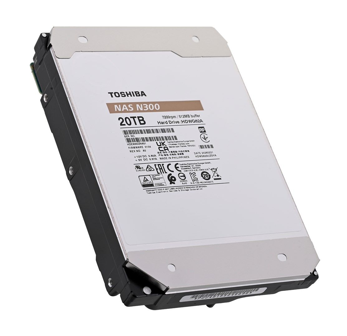Toshiba N300 20TB NAS Internal Hard Drive