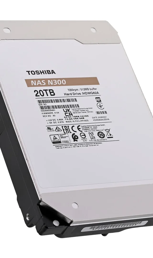 Toshiba N300 20TB NAS Internal Hard Drive