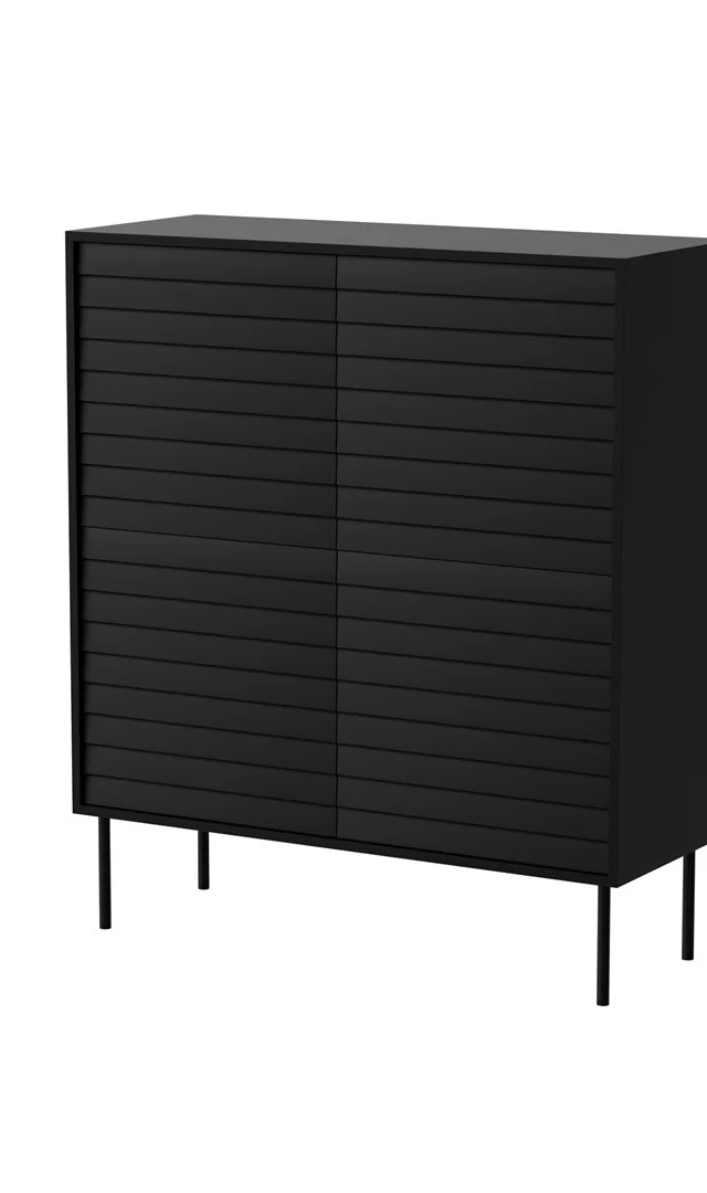 Cama 4D CORTINA Chest Of Drawers 102x40x118 Black