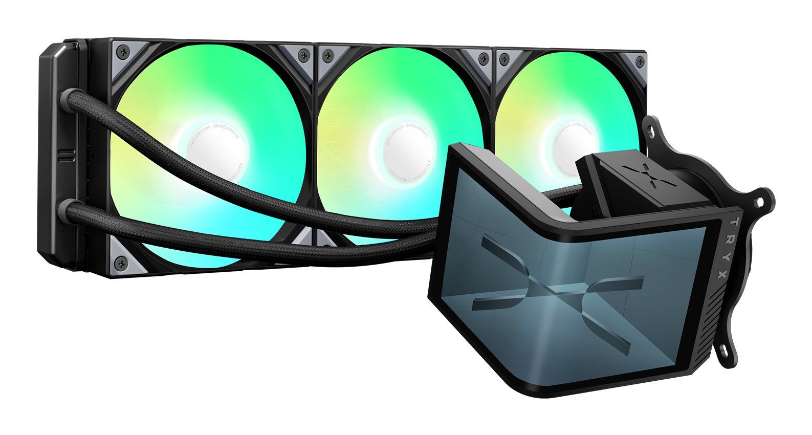 TRYX Panorama SE ARGB 360 Processor All-in-one liquid cooler 12 cm Black