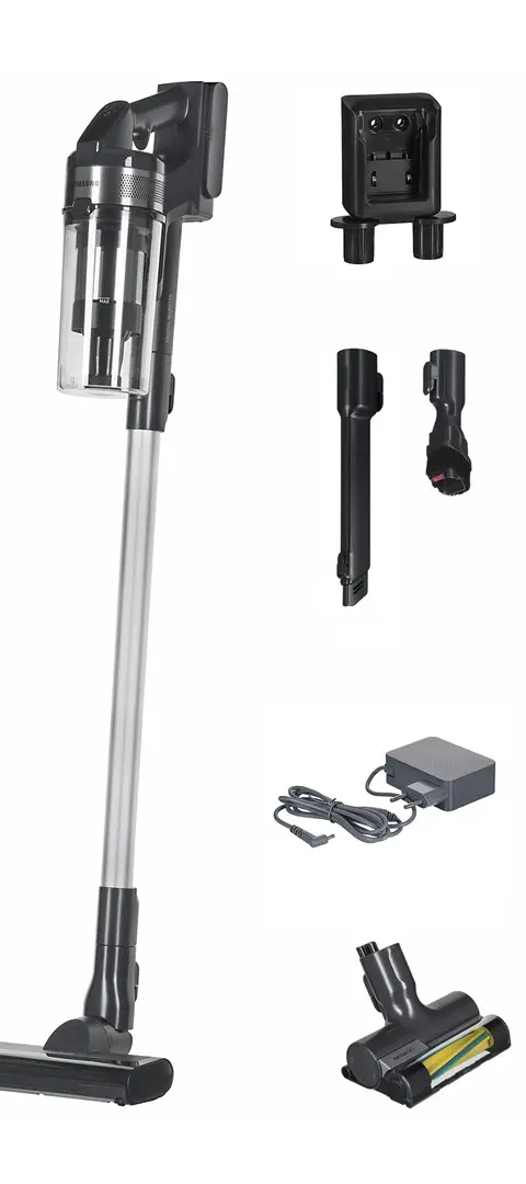 Samsung VS15A60AGR5 stick vacuum/electric broom 2-in-1 stick vacuum Battery Dry HEPA Bagless 150 W Silver
