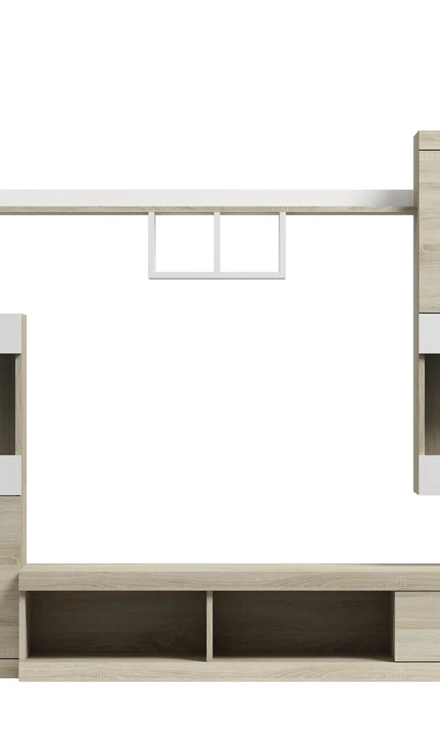 Cama Storage Cabinets Set NICK 220/41/190 Sonoma Oak Matte/White Gloss