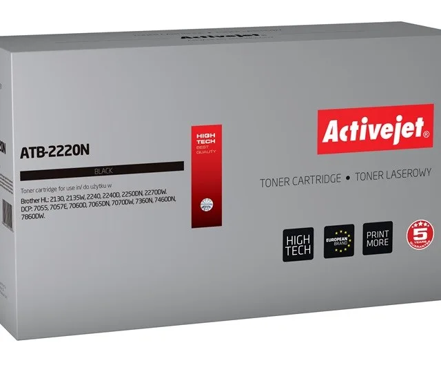 Activejet ATB-2220N toner (replacement for Brother TN-2220/TN-2010; Supreme; 2600 pages; black)