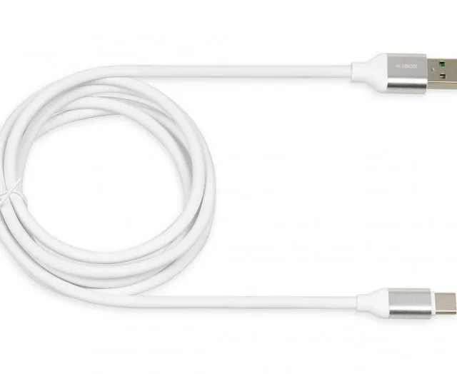 iBox IKUMTCWQC USB cable USB 2.0 1.5 m USB A USB C 0.48 Gbit/s White