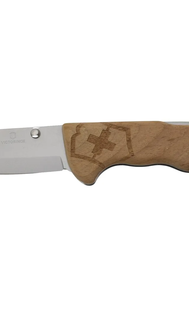 Schweizer Taschenmesser Hunter Evoke Wood, Klappmesser Mit Holzgriff