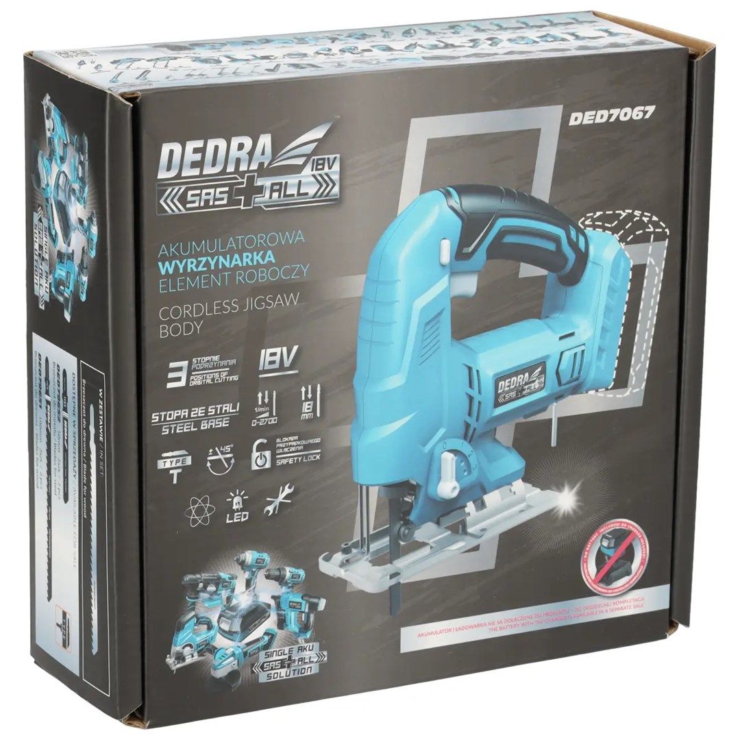 Cordless Jigsaw 18MM 18V 0 AH SAS ALL