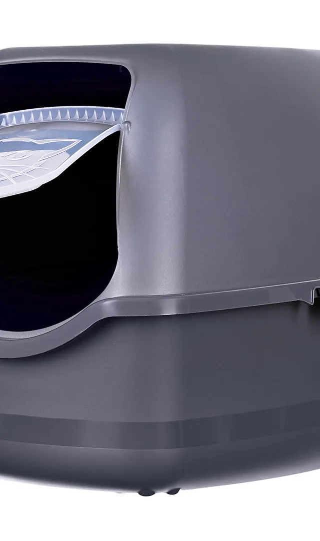 DIAMENTIQ BAYA Anthracite - Cat Litter Box - 55 5 X 40 X 38 7 Cm