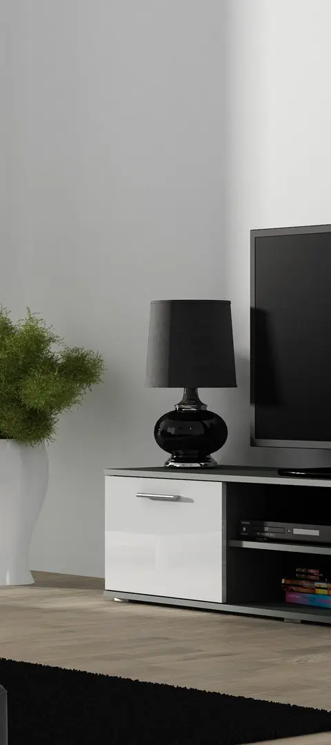 Cama TV Stand SOHO 140 Grey/White Gloss