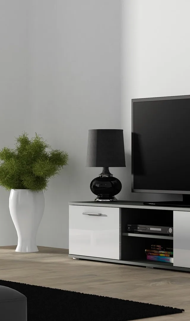 Cama TV Stand SOHO 140 Grey/White Gloss