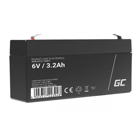 Greencell AGM Battery Lead Acid VRLA 6V 3.3Ah
