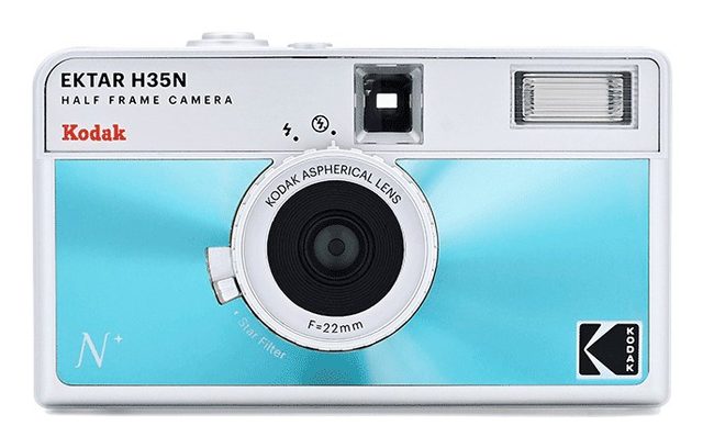 KODAK EKTAR H35N HF Film Camera Analogkamera-Set Mit Kodak Ultramax, Blue
