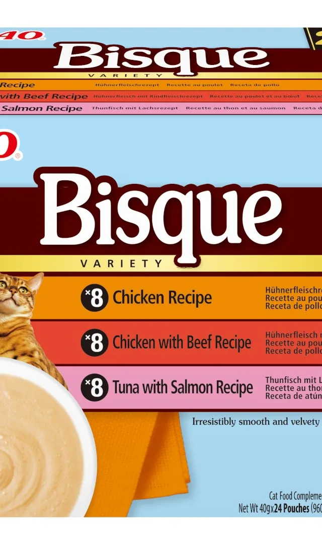 INABA Ciao Bisque Creamy Soup With Chicken Beef And Fish - Cat Treats - 24x40g