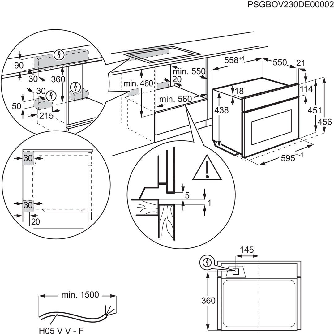 ELECTROLUX LVL8E09Z Oven