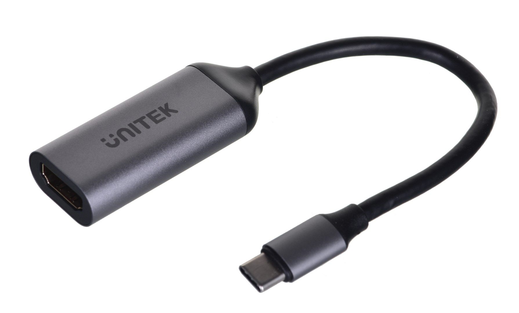UNITEK V1420A video cable adapter 0.15 m USB Type-C HDMI Grey