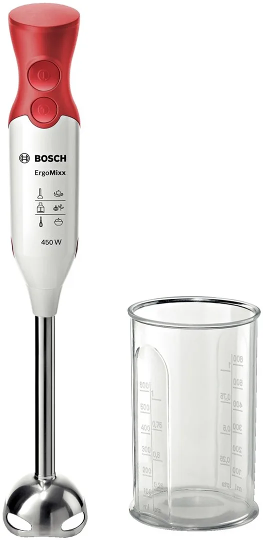 Bosch MSM64110 Blender Immersion Blender 450 W Red White