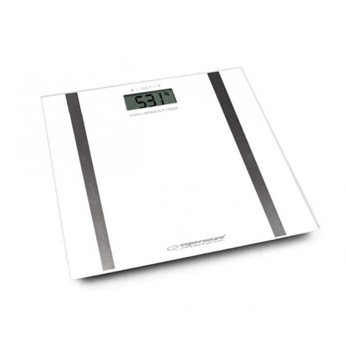 Esperanza Samba Rectangle White Electronic Personal Scale