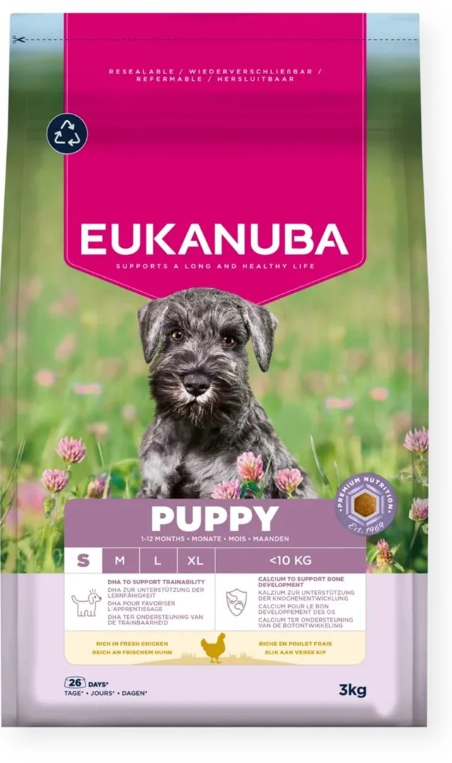 EUKANUBA Puppy Small Rich In Chicken - Dry Dog Food - 3kg