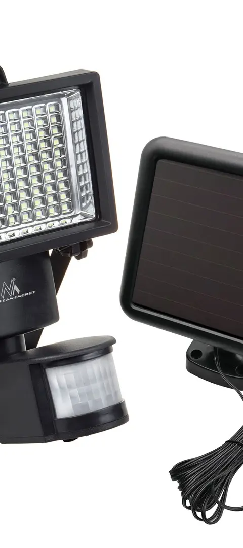 Maclean MCE442 Solar Lamp LED Spotlight Motion Sensor Floodlight Wall Mount Light Twilight IP44 6W 6000K