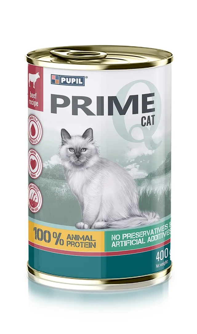 PUPIL Prime Rich In Beef And Liver - Wet Cat Food - 400g