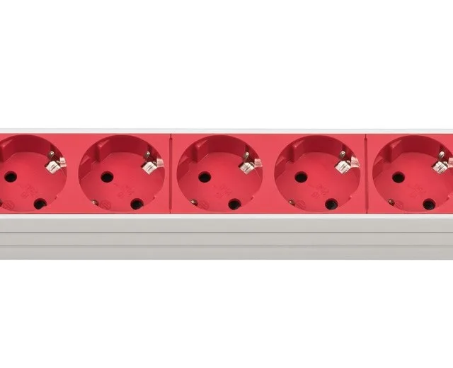 Brennenstuhl Steckdosenleiste Alu-Line 48.3cm 8x 2m Rot