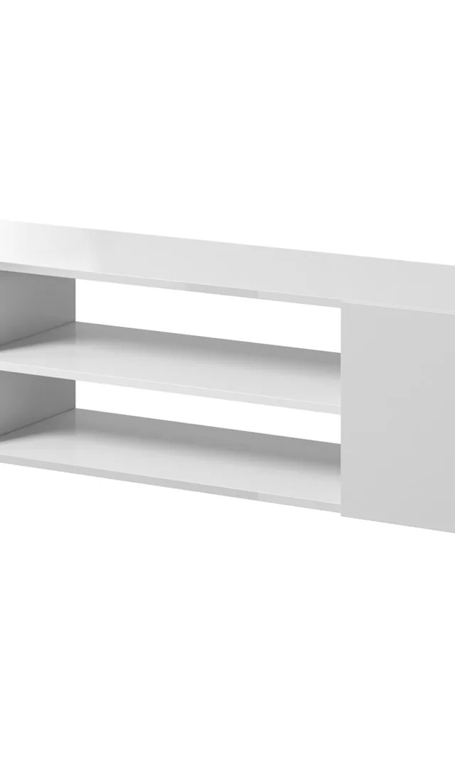RTV Cabinet SLIDE 200K 200x40x37 Cm All Glossy White