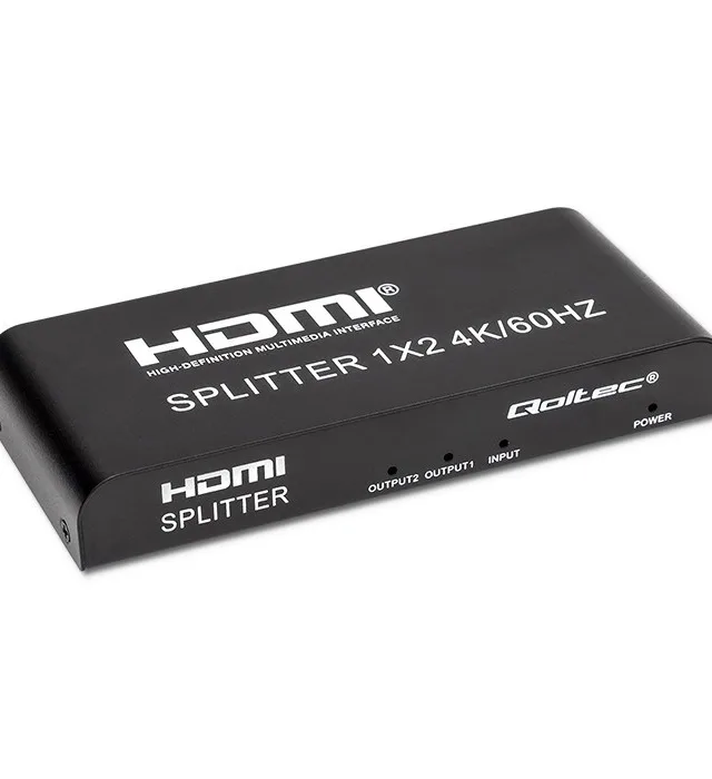 Qoltec 51797 Active HDMI Splitter 2 X HDMI 4K X 2K 6Gb/S 60Hz
