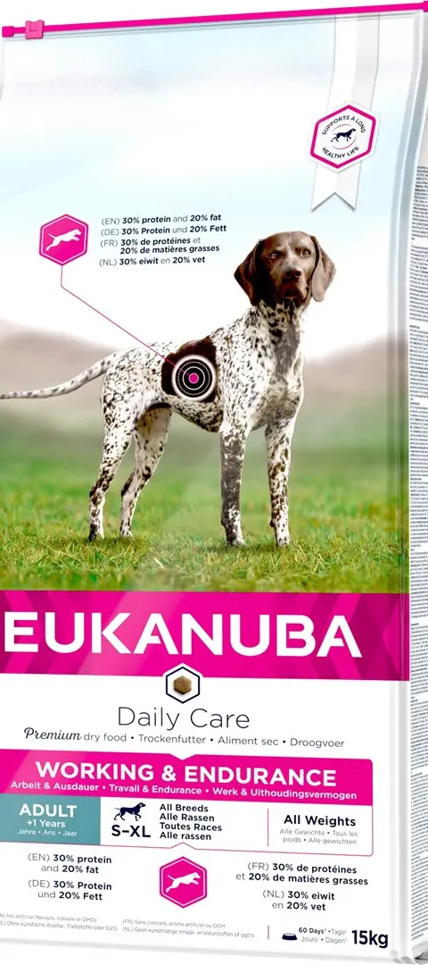 EUKANUBA Daily Care Working Endurance - Dry Dog Food - 15kg