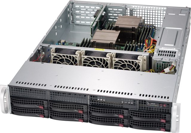 Supermicro 2U Server Chassis CSE-825TQC-R802WB