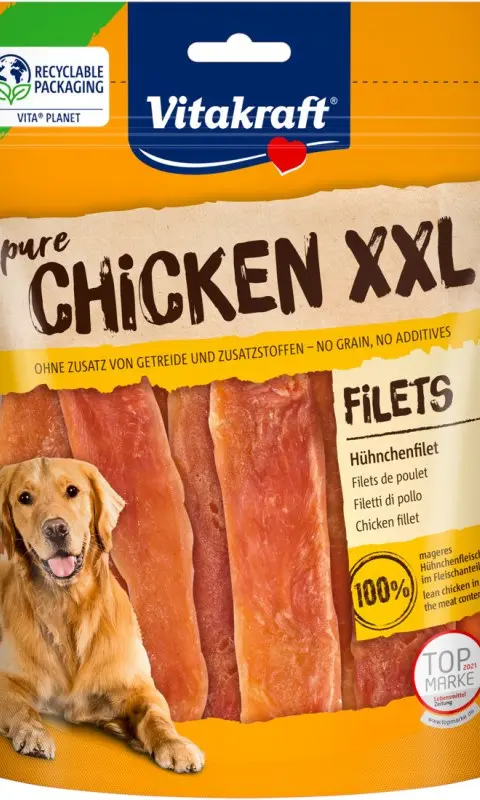 VITAKRAFT Chicken Fillets XXL - Dog Treat - 250g