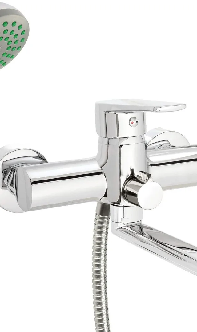 Wall-Mounted Washbasin And Bath Mixer With Shower Set