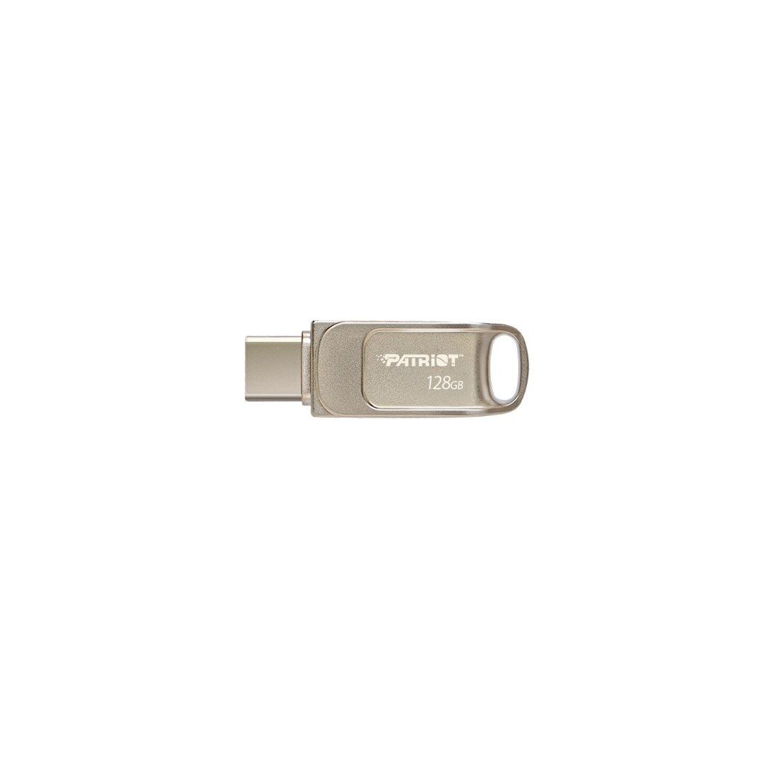 Patriot Memory Tab T560 128GB USB Flash Drive Dual USB 120MB/S (PS128GT560DS5D) Silver
