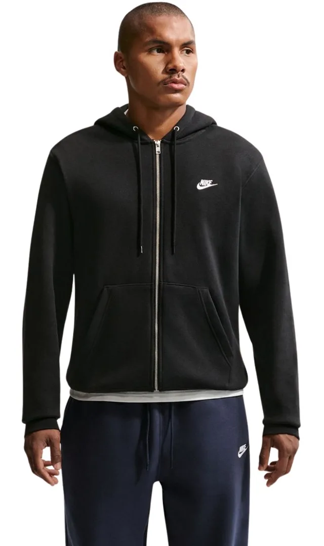 Bluza męska Nike Club BB FZ Hoodie czarna FN3861 010 S