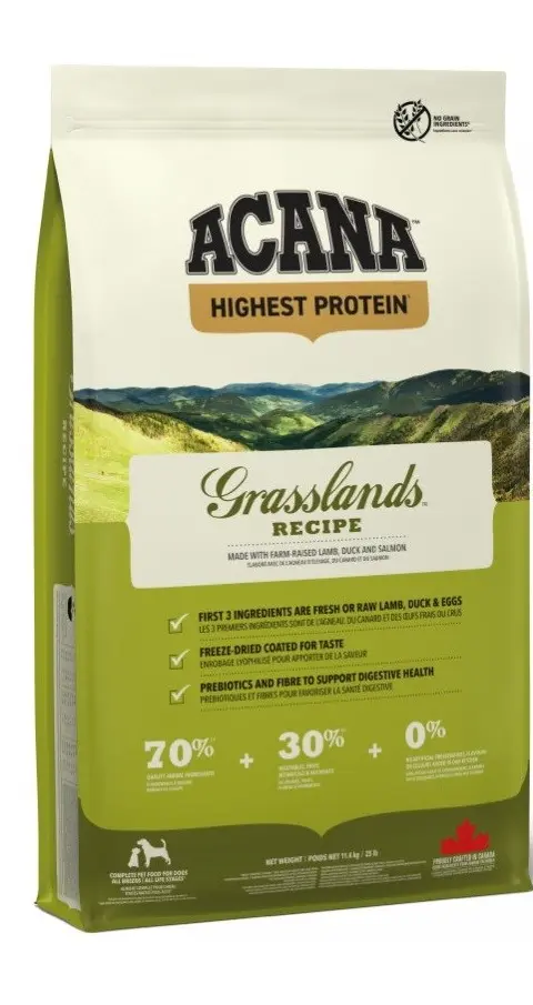 ACANA Highest Protein Grasslands - Dry Dog Food - 11 4 Kg