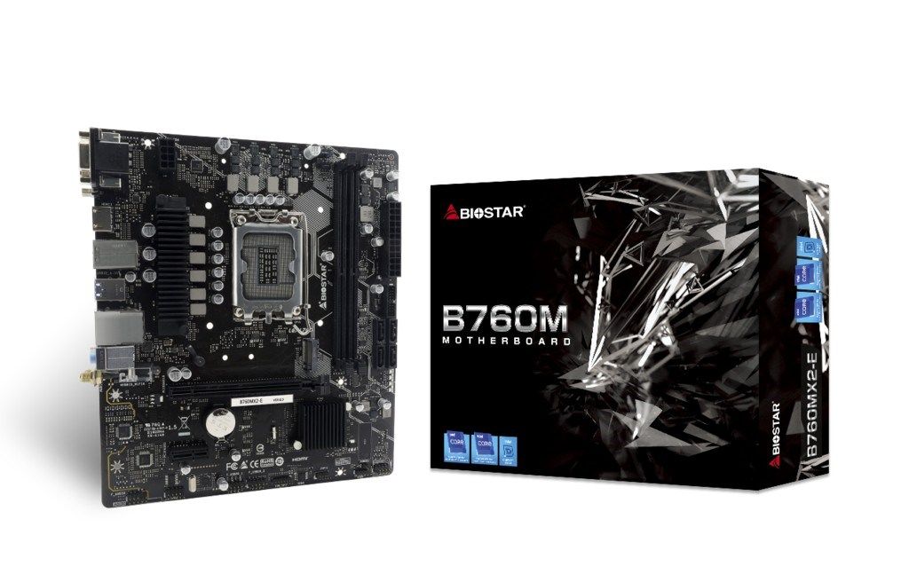Biostar B760MX2-E motherboard Intel B760 LGA 1700 micro ATX