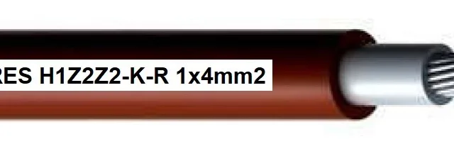 Photovoltaic cable // MG Wires // 1x4mm2, 0,6/1kV red H1Z2Z2-K-R-4mm2 RD, 500m spool