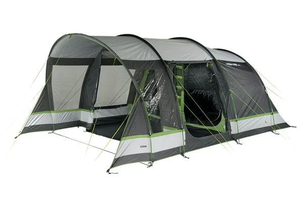 High Peak Familien-Tunnelzelt Garda 5.0 (Grau/Grn)