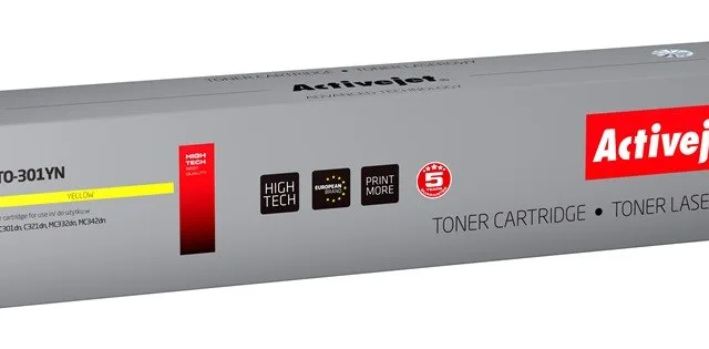 Activejet ATO-301YN toner (replacement for OKI 44973533; Supreme; 1,500 pages; yellow)