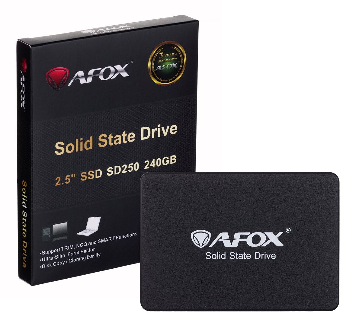 AFOX SD250-240GN internal solid state drive 240 GB 2.5" Serial ATA III 3D NAND