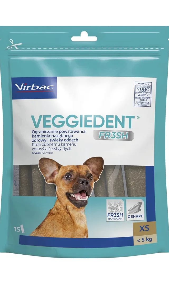 VIBRAC Veggiedent Fresh XS - Dog Treat - 114g